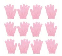 Guanto Esfoliante Guanti da doccia 2 pezzi/6 pezzi/12 pezzi reversibili esfolianti, guanti for scrub corpo, strumenti for la pulizia, asciugamano bagno, for schiena(12pcs pink)