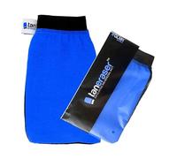 Guanto esfoliante per rimuovere l'abbronzatura finta, consigliato dal salone, rimuove facilmente qualsiasi spray o autoabbronzante (blu/nero)