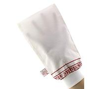 Guanto esfoliante per il corpo e il viso, guanto esfoliante per peeling, Kese Hamam, per donne, guanto in seta, per esfoliare la pelle, bianco (spesso)