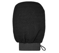 Guanto esfoliante - Scrub e rimuove le cellule morte della pelle, trattamento dei peli incarniti, (nero)