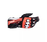 ALPINESTARS ALPINESTARS - Guanti GP Pro R4 Nero / Rosso / Fluo Bianco S