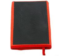 Guanto in argilla per lavaggio auto, in microfibra per la rimozione delle macchie, riutilizzabile, strumento per dettagli per auto, moto, barche, blu (piccolo esagonale rosso)