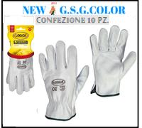 Guanto in filo continuo di nylon, finezza 18 aghi, palmo ricoperto conf. 12 paia