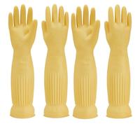 Guanto in gomma per lavastoviglie, impermeabile e resistente all'olio, adatto per la pulizia della cucina, lavaggio dei vestiti, pulizia della casa, lavaggio in lavastoviglie, lavaggio auto (Giallo S)