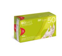 Guanto in lattice con polvere tg S 100 pz Bianco