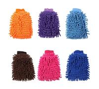 Guanto in microfibra di ciniglia riutilizzabile per lavaggio automatico, morbido, senza pelucchi, guanti invernali impermeabili per la pulizia di tapparelle per spolverare le tende e gioielli grandi