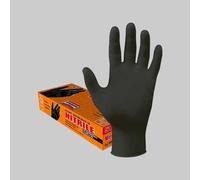 Guanti in Nitrile Monouso Neri da Lavoro Spessi Arexons Resistenti M L XL 50 pz.