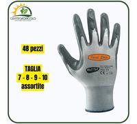 GUANTO IN POLIESTERE/NITRILE DI IDEAL STAR TUTTE LE TAGLIE CONFEZIONI DA 12 PZ