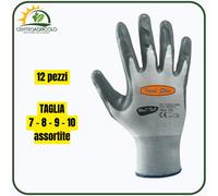GUANTO IN POLIESTERE/NITRILE DI IDEAL STAR TUTTE LE TAGLIE CONFEZIONI DA 12 PZ