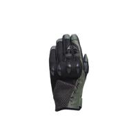 DAINESE - Karakum Ergo-Tek Gloves, Guanti Moto Estivi, Tessuto Ventilato, Potettori sulle Nocche, Guanti Moto da Uomo, Nero/Verde Militare, XXXL