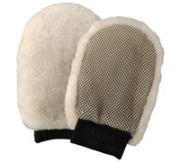 Guanto lavaggio impermeabile double face in lana merinos