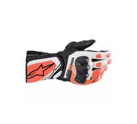 Guanto Lungo SP-8 V3 Bianco Rosso Fluo - ALPINESTARS - UE: 2XL