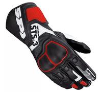 Spidi STS-3 Guanti da moto da donna, nero-rosso, taglia XL per donne
