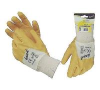 GUANTO NITRILE NBR GIALLO MAGLIA COTONE BIANCO 9 PA 12