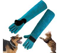 Guanto per Cani, 45 Cm/17.7 Pollici Guanti Antimorso Cane, Guanti Antimorso per Gatti, Cani, Uccelli, Aquile, Serpenti Rettili, Anti-Bite Guanti Da Lavoro per Bagno, Grooming, Manipolazione Cane