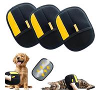 Guanto per la rimozione dei peli di animali domestici Yomi, guanto magnetico riutilizzabile per pellicce, guanto bifacciale per la rimozione dei peli di animali domestici, per il bagno dei cani (3pc)