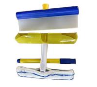 Guanto per lavaggio auto ergonomico da 12 pollici Panno staccabile in microfibra fine per la manutenzione rapida del veicolo Lavapavimenti per lavaggio auto in microfibra