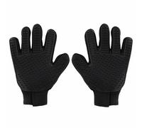 Guanto Per Pulizia Pelo Animali Spazzola, Pulizia E Comfort Piacevole(Black,1 pair)