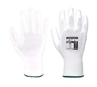 Guanto Portwest A129 PU Palm, Cartone pieno 480, taglia L, Colore Bianco