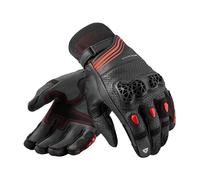 Revit Positron Guanti da motocicletta perforati, nero/rosso, Taglia S