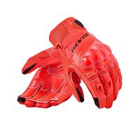 Revit Ritmo Guanti da moto, nero/rosso neon, Taglia L