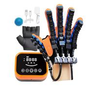 Guanto Robotico per Riabilitazione della Mano Post Ictus, Apparecchio per Terapia della Mano con Modalità Mirror Therapy & 9 Livelli di Intensità, Allenatore di Flessione ed Estensione delle Dita