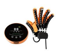Guanto Robotico per Riabilitazione Mano e Dita, Dispositivo per Fisioterapia Post-Ictus ed Emiplegia, Tutore Robotizzato con Modalità Specchio, Recupero Funzionale e Forza(Orange(Right),XX-Large)