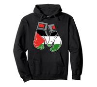 Guantone da boxe con la bandiera della Palestina Felpa con Cappuccio