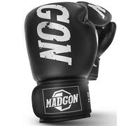 Guantoni Boxe MADGON - Guanti Boxe e Kick Boxing Fatti con i Migliori Materiali - Guanti MMA, Kick Boxing, Sparring e Pugilato con Incredibile Assorbimento degli Urti - Confortevoli e Resistenti