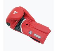 Guantoni boxe Rossi e neri personalizzabili con le tue iniziali, il tuo nome, una frase. Guantoni per allenamento e sparring in palestra. Allenati con stile e unicità. Personalizza