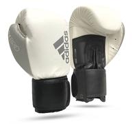 GUANTONI DA BOXE ADIDAS HYBRID 200 BOXING GLOVES LEATHER BIANCO