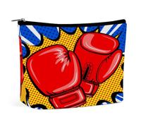 Guantoni da boxe Borsa per cosmetici Borsa da viaggio per il trucco Borsa in pelle Organizer Astuccio per penne Contenitore per matite