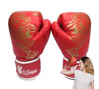 Guantoni Da Boxe, Cinghia Da Polso Regolabile Guanti Da Boxe Junior, Comfort per Ridurre Il Sudore Guanti Da Muay Thai Guanti Da Boxe Unisex con Eccellente Protezione Guanti Da Boxe Uomo