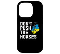 Guantoni da boxe con bandiera ucraina "Don't Push The Horses" Custodia per iPhone 14 Pro