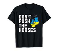 Guantoni da Boxe con Bandiera Ucraina Don't Push The Horses Maglietta