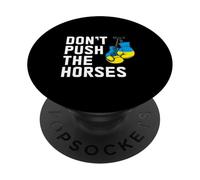 Guantoni da boxe con bandiera ucraina "Don't Push The Horses" PopSockets PopGrip Adesivo