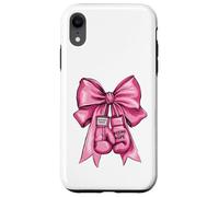 Guantoni da boxe con fiocco rosa per cancro al seno Custodia per iPhone XR
