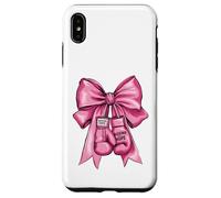 Guantoni da boxe con fiocco rosa per cancro al seno Custodia per iPhone XS Max