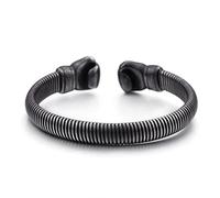 Guantoni da Boxe da Uomo Bracciale Moda retrò Punk Acciaio al Titanio Bracciale Sportivo da Boxe Bracciale da Uomo a Catena in Acciaio (23 cm)