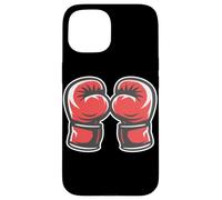 Guantoni da boxe Grafica pugile dilettante Custodia per iPhone 15