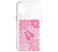 Guantoni da boxe ottobre con nastro rosa per combattere il cancro al seno Custodia per iPhone 16 Plus