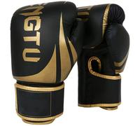 Guantoni da boxe per adolescenti, 226,8 g, in pelle PU resistente agli strappi, con schiuma imbottita, adatti per mani di lunghezza 14-17 cm, guanti da palestra ad alto impatto, supporto elastico per