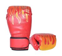 Guantoni da Boxe per Bambini, Guanti da Sparring Junior, Guantoni Kick Boxing Bambino, Guanti Sacco Boxe, per Kickboxing, Muay Thai, Combattimento in Gabbia, Sacchi Pugilato, 6-11 Anni (Rosso)