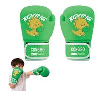 Guantoni da boxe per bambini, guantoni da boxe per bambini, da 4 a 12 anni, per sacco da boxe, kickboxing, Muay Thai, MMA (verde)