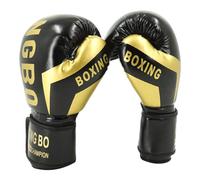 Guantoni da boxe per bambini | Sparring Muay Thai, professore, borsa da professore, competizione kickboxing, pelle sintetica resistente, per uomini e donne | 6oz 8oz, rosso nero