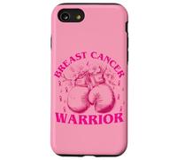 Guantoni da boxe retrò Strong Warrior per la sensibilizzazione contro il cancro al seno Custodia per iPhone SE (2020) / 7/8