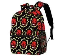 Guantoni da boxe rossi Punching Yellow Sport School Backapck, Elegante zaino per laptop Borsa per computer per donne Ragazze, Borsa per laptop per insegnanti Zaino casual Adatto per notebook da 15 pol