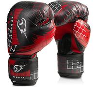 Guantoni da boxe uomo - Guantoni da allenamento per boxe, kickboxing e Muay Thai - Guantoni in pelle per uomini - Guantoni da sparring per sport da combattimento