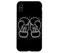 Guantoni da kickboxing Disegno di una linea artista marziale Custodia per iPhone XS Max