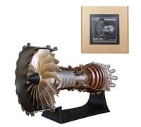 GUANYAN Turbofan - Kit motore Trent 900, 150 pezzi, aereo da combattimento motore, simulazione dinamica, giocattolo educativo, 1/20 fai da te